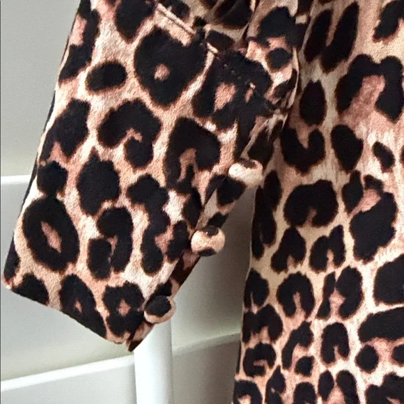 Chic Leopard Print Long Sleeve Dress - Picture 6 of 6